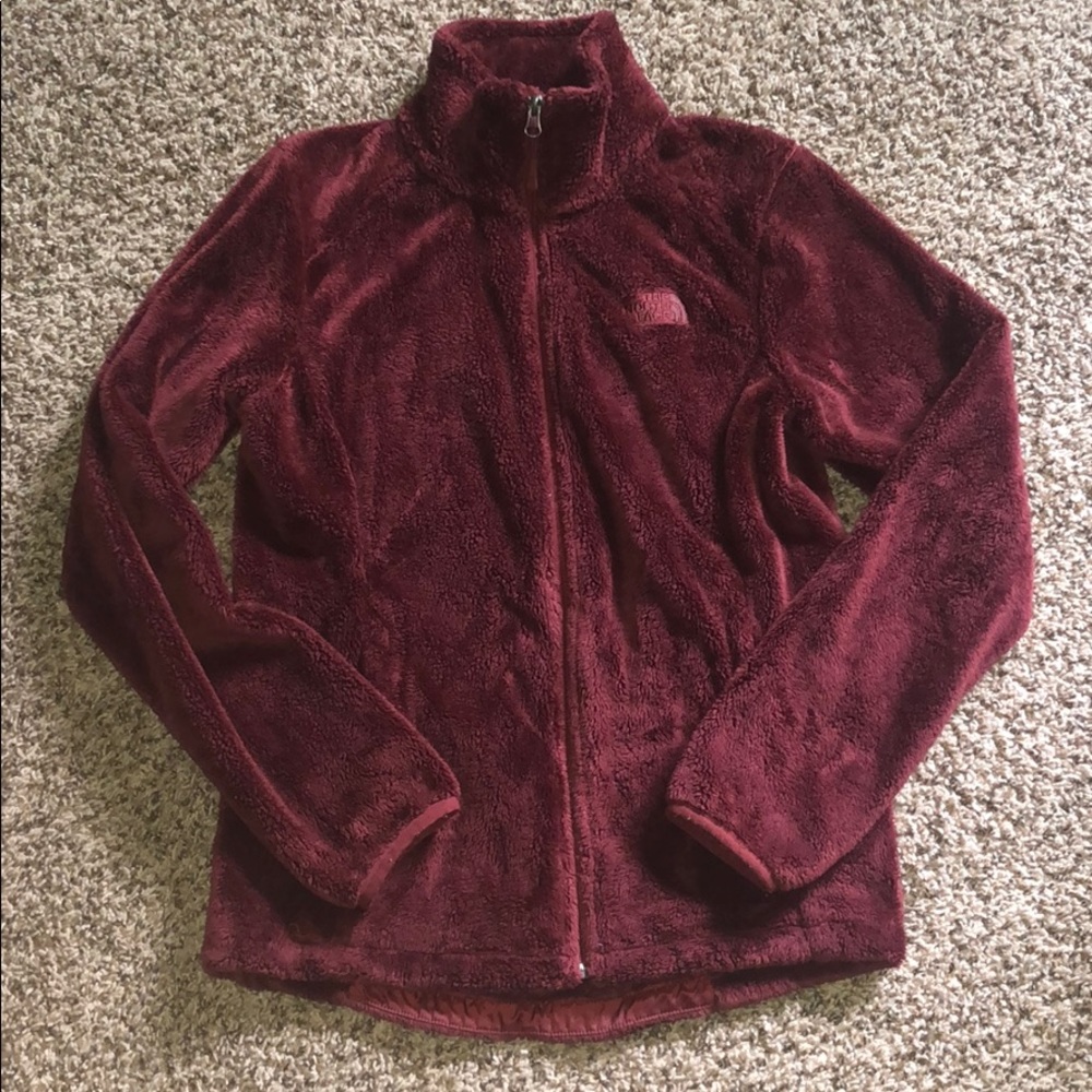 Burgundy The North Face fleece